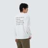 [Snowpeak] Aeroheat Lettering Long Sleeve T-shirt Off White (S25FUFTL24)
