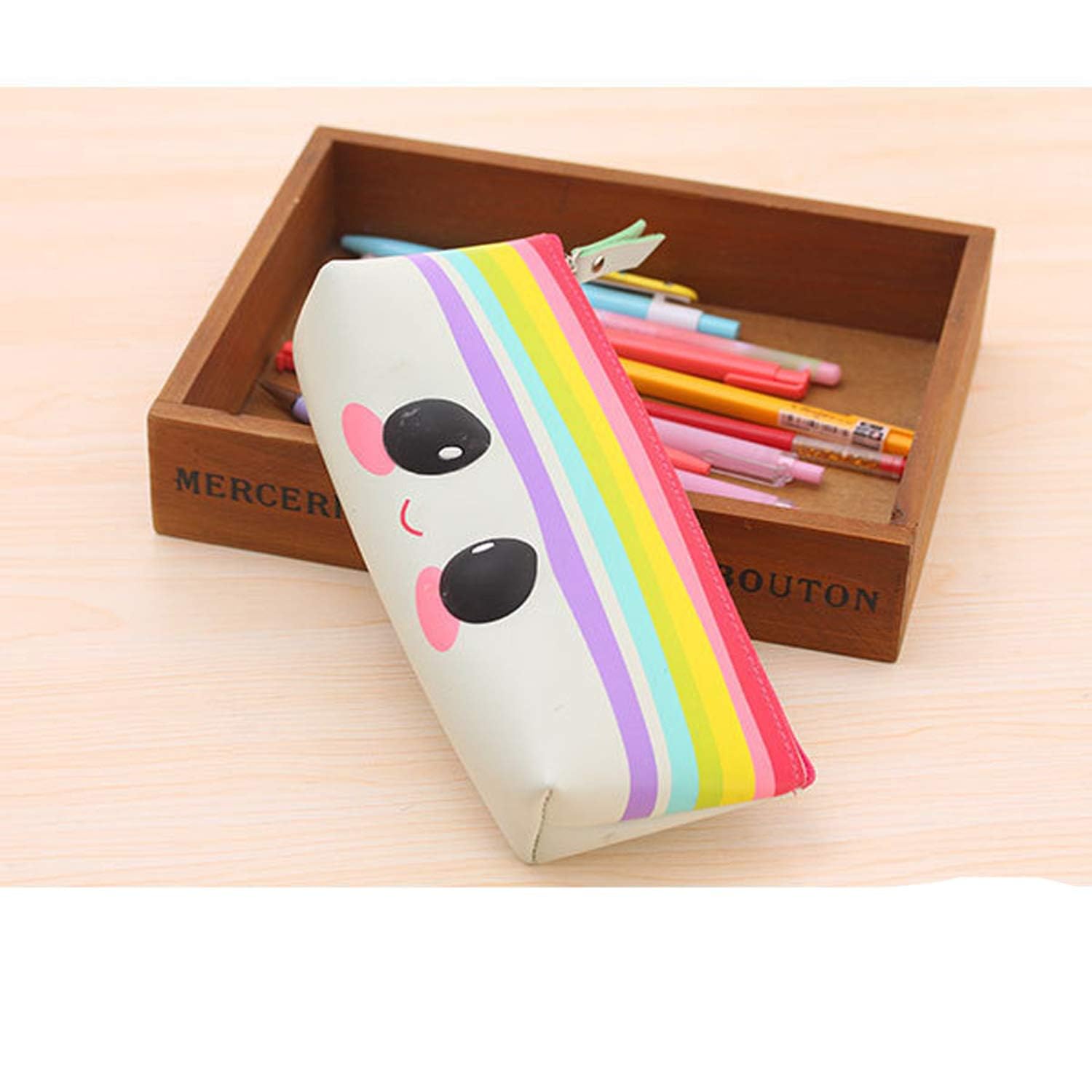 Accuprints Pack Of 3 Pencil Pouch | Pen Box For Kids | School Geometry Pouch | Square Stationary Pouch | Pencil Utility 0