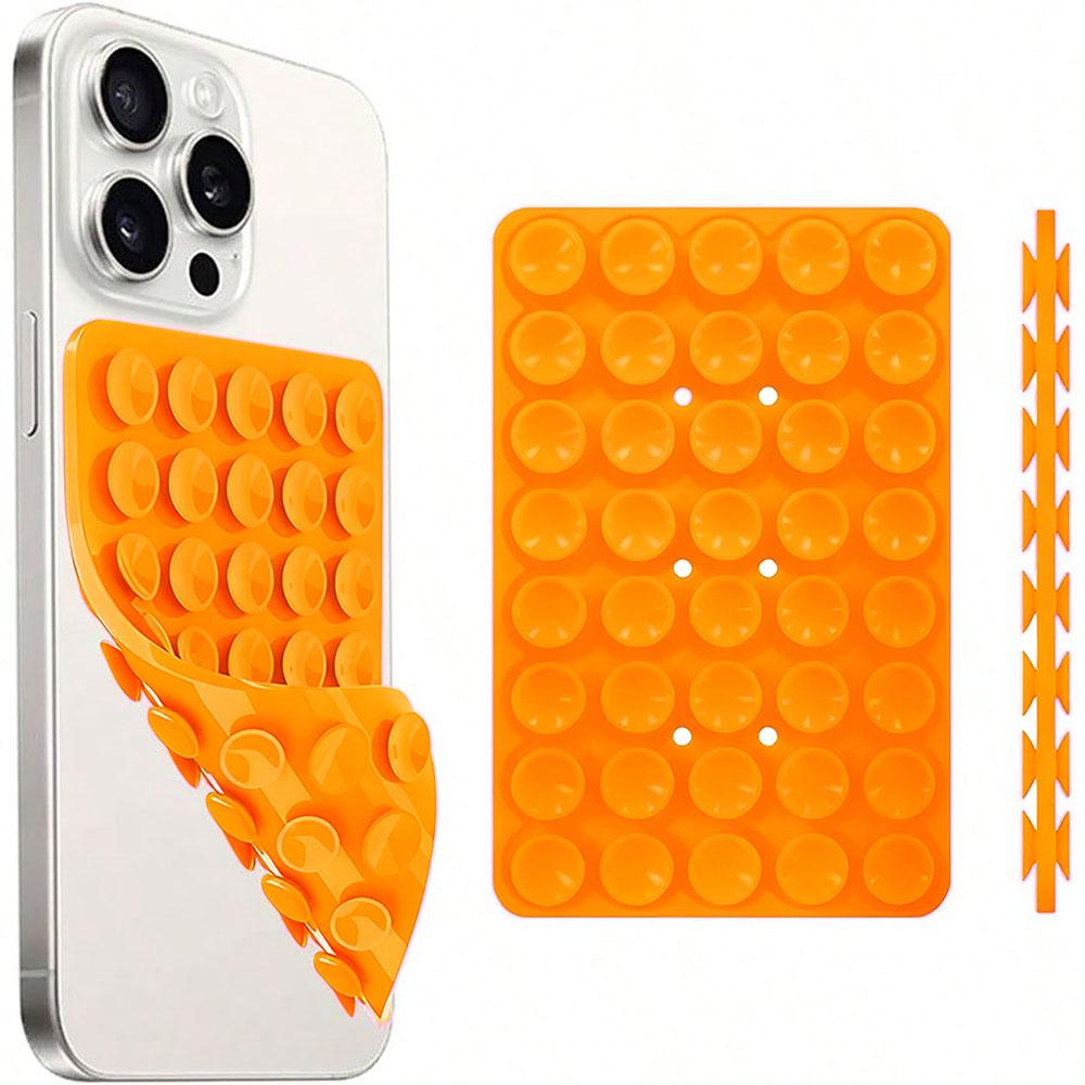 

Silicone Suction Cup Phone Case Mount Double Sided Wall Stand Phone Accessories Hands-Free Strong Grip Holder for Selfies Videos