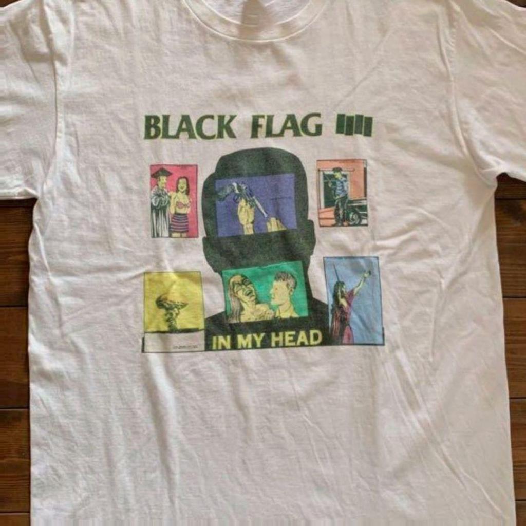 Vintage Black Flag In My Head Tee Band T-shirt Unisex S To 5XL SG401