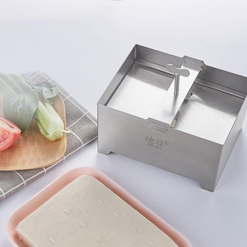Household Tofu Press Food Grade Stainless Steel Tofu Maker Pressure Adjustable Detachable Tofu Press Maker Mold 1kg Tofu At Once