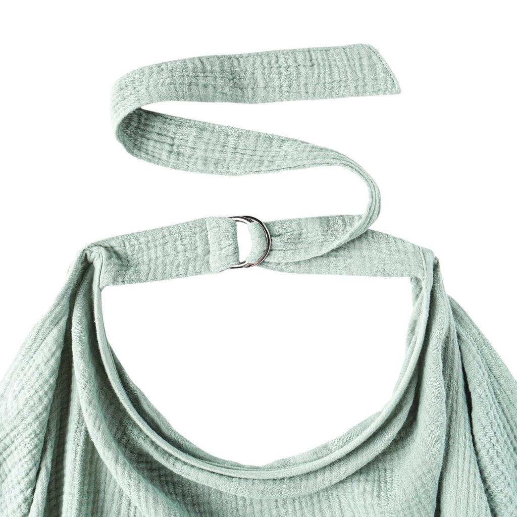 Breastfeeding Cover: Cotton Gauze Nursing Apron & Scarf