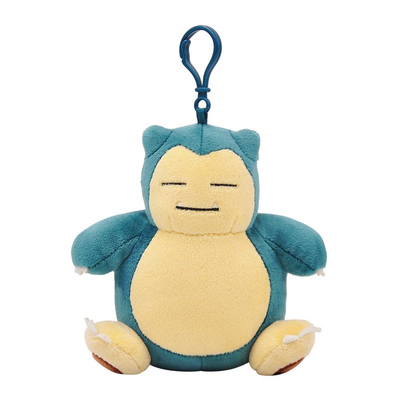 Plush Keychain Cartoon Toys Pikachu Charmander Psyduck Squirtle Snorlax Wobbuffet Doll Kids Kawai Toy Gift