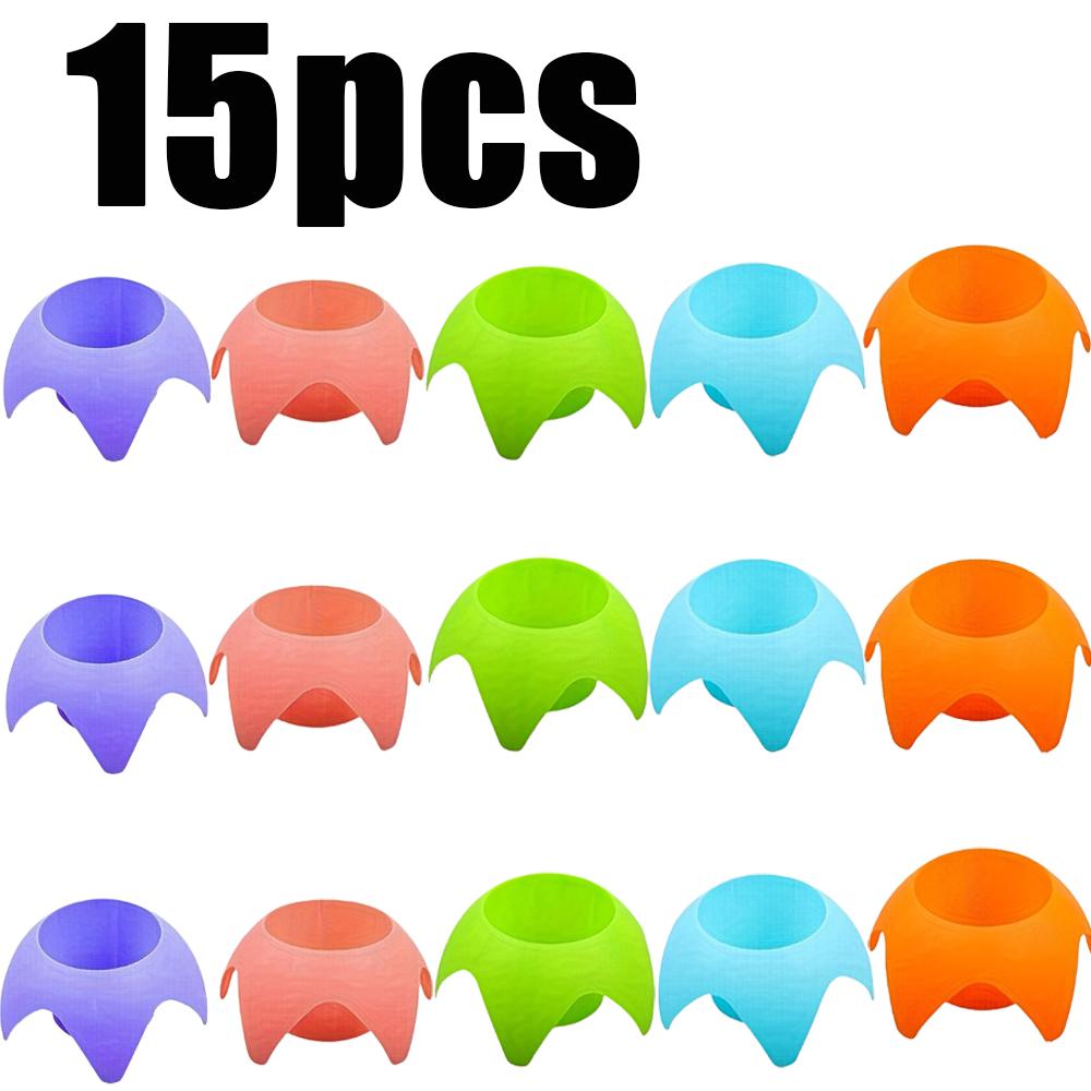 5-15Pcs Plastic Beach Cup Holders Multicolor Portable Beach Sand Coaster Outdoor Party Sand Drink Holders Beer Stand Accessories