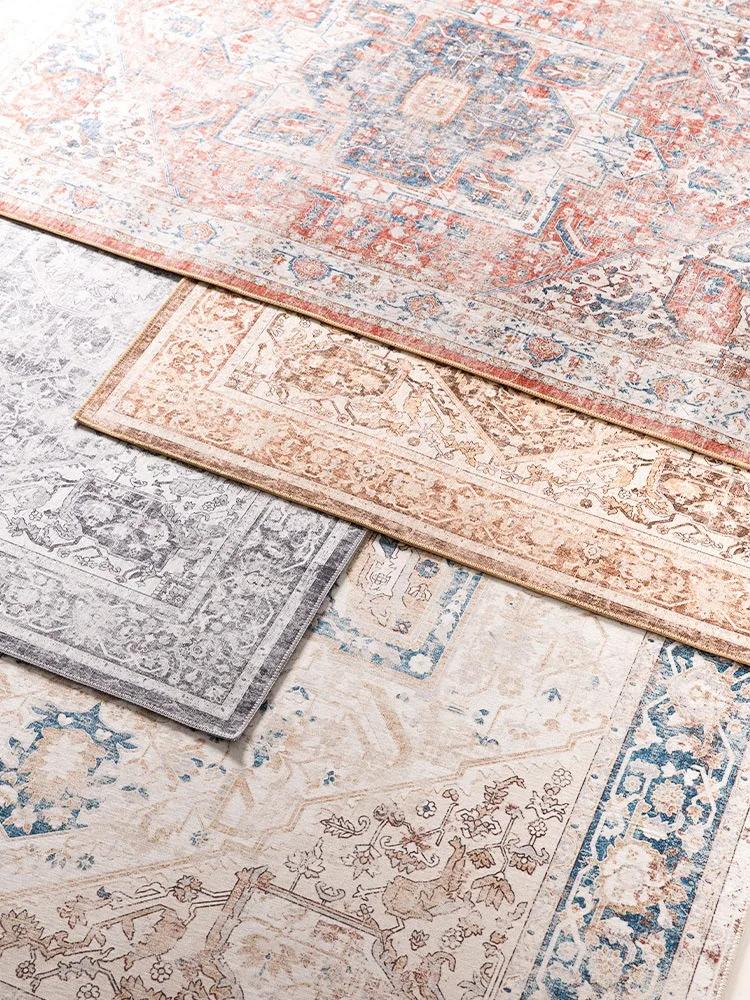 Bohemian Style Living Room Large Area Carpets Retro Ethnic Style Bedroom Carpet Luxury Art Study Rugs Thick Plush Soft Rug