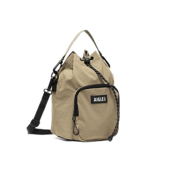 

Bag Recycled Nylon 2way Kinchaku Bag ZNHBC81 Beige [Aigle] [Official] бежевий