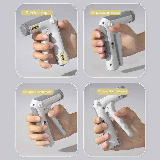Grip Strength Trainer with Counter 5-60KG Resistance Adjustable Men Women Forearm Exerciser Hand Grip Power Strengthener Developer Fitness Equipment