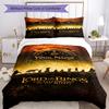 Lord Rings Customize Text Bed Sheet Set Suitable for Living Rooms Soft Bedding Bedroom Decor Best for Christmas