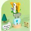 Wooden Forest Animals Balance Stacked High, Educational Toys, Balance Building Block Toys, Train Children's Hand Eye Coordination