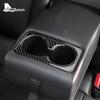 Real Soft Carbon Fiber Sticker For Kia Stinger      LHD RHD Car Rear Seat Water Cup Interior Accessories