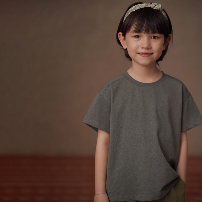 

Hacikis Kids Summer Thin Elastic Knit Short Sleeve T-shirt 120