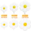 Small White Daisy Balloon Photo Props Wind Birthday Arrangement 61 Stall Smiley Face Sunflower Balloon