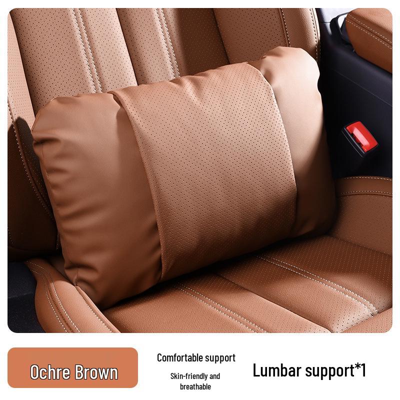 Compatible with 25 Zeekr 001 models: Nappa Leather Headrests, 007GT Lumbar Supports, and 009 Car Seat Backrests