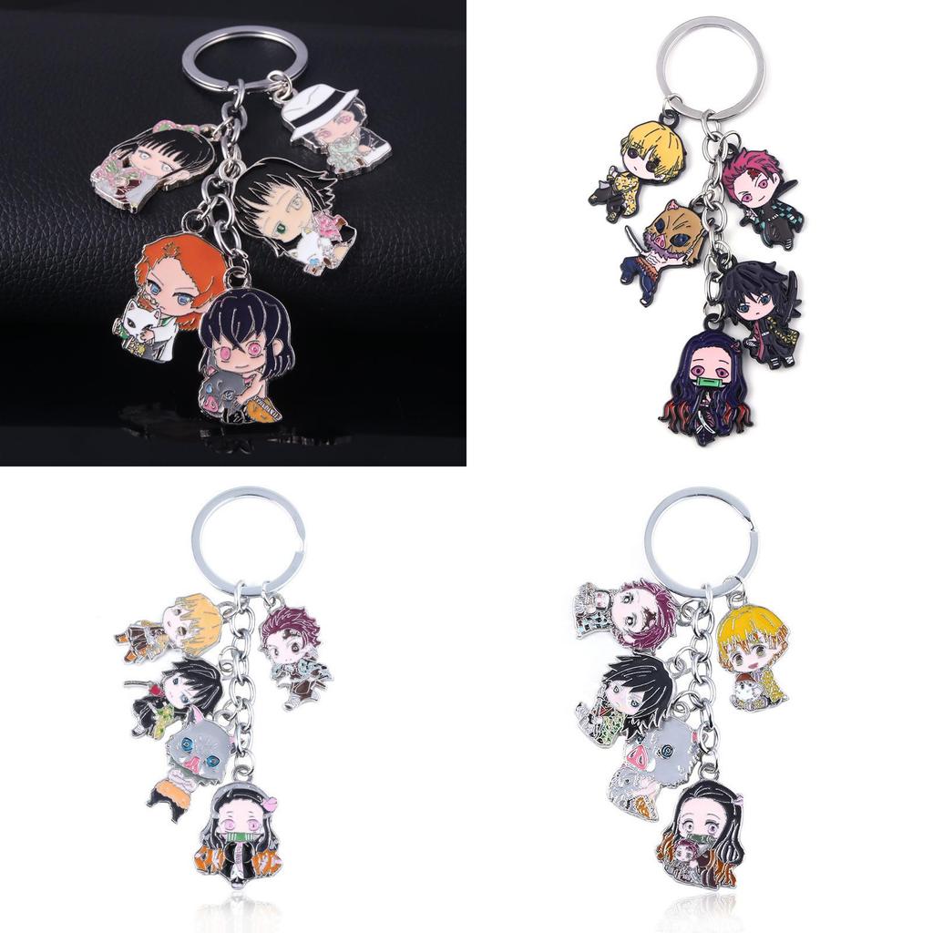 Demon Slayer Keychain With Zinc Alloy Characters For Anime Fans And Gift Giving