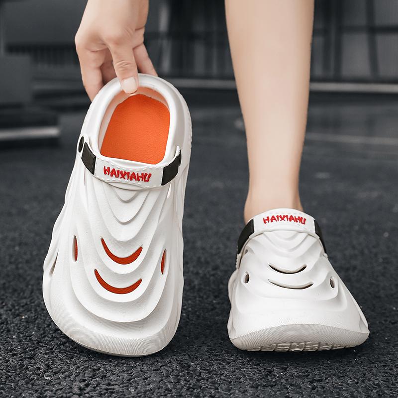 Men Outdoor Sandals Slippers Beach Comfortable Thick Sole Clogs Men Casual Shoes Garden Shoes Men Women Beach Sandals