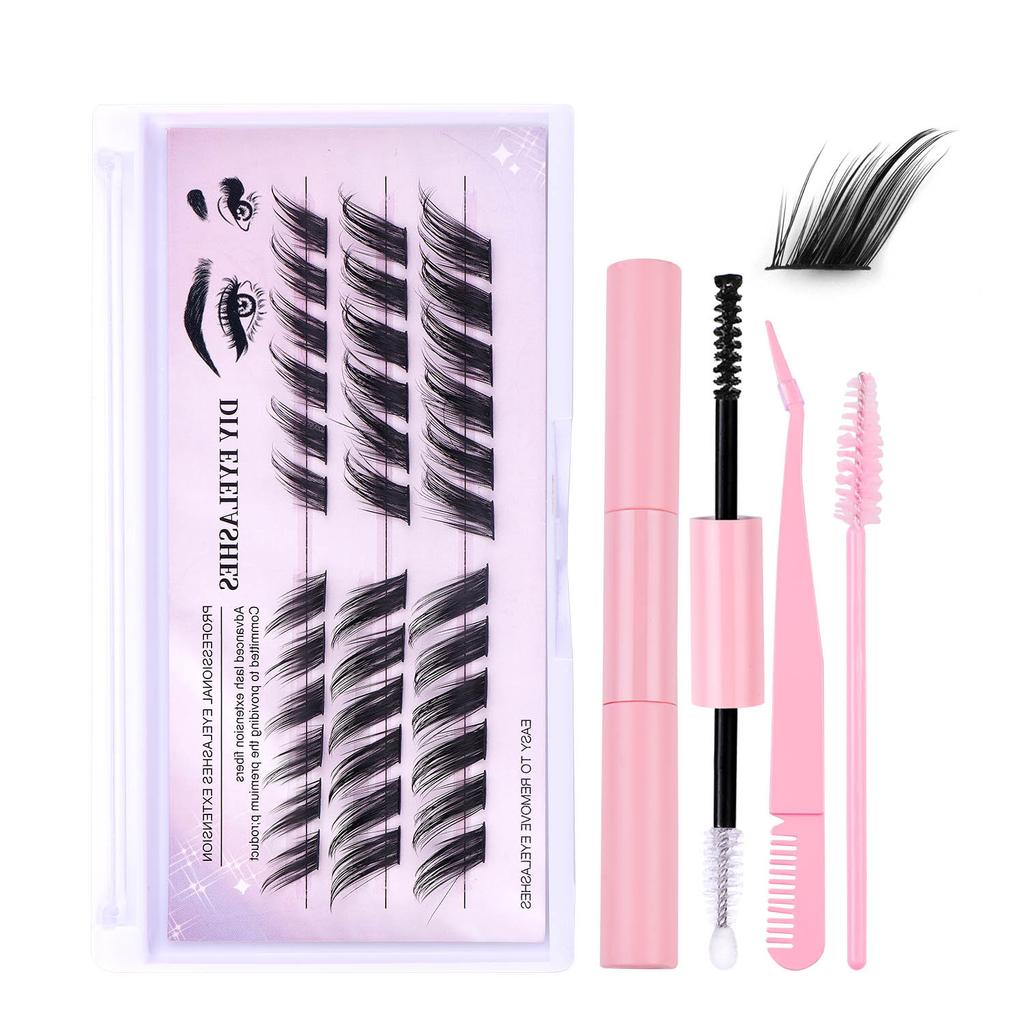 Diy Single Cluster D Curved Hair False Eyelashes Dense Natural Segmented Grafted Eyelashes