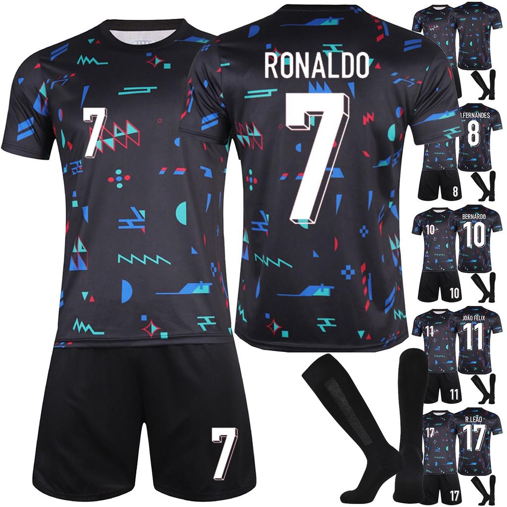 2425 Portugal Football Jerseys Shorts And Socks Set New Season Shorts And Socks Adult And Children Size Set