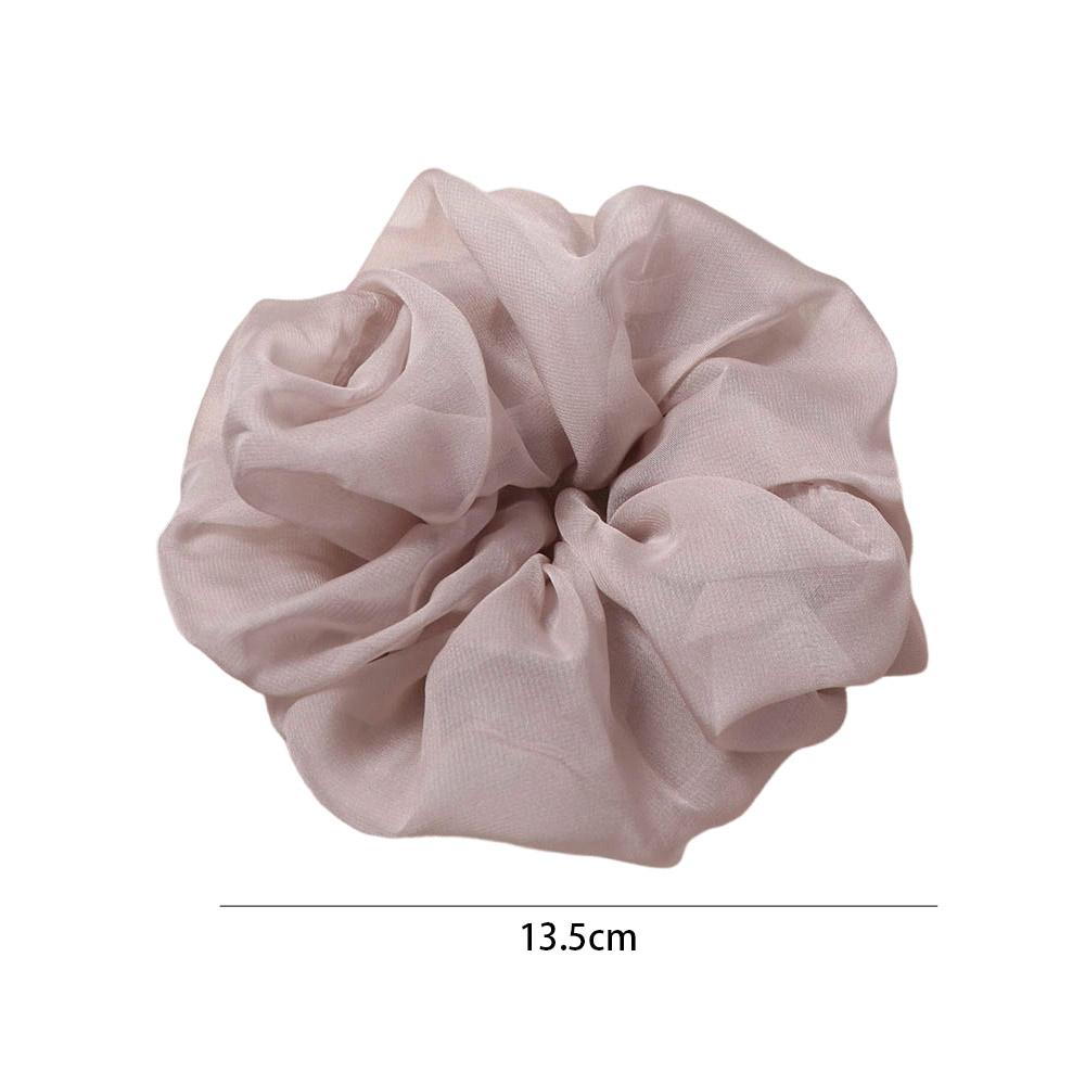 French Style Women Hair Scrunchies Sweet Oversized Hair Ropes Chiffon Scrunchies  Hair Accessory