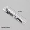 6-inch Disposable Plastic Cutlery Set: Individually Packaged Knife, Fork, and Spoon.
