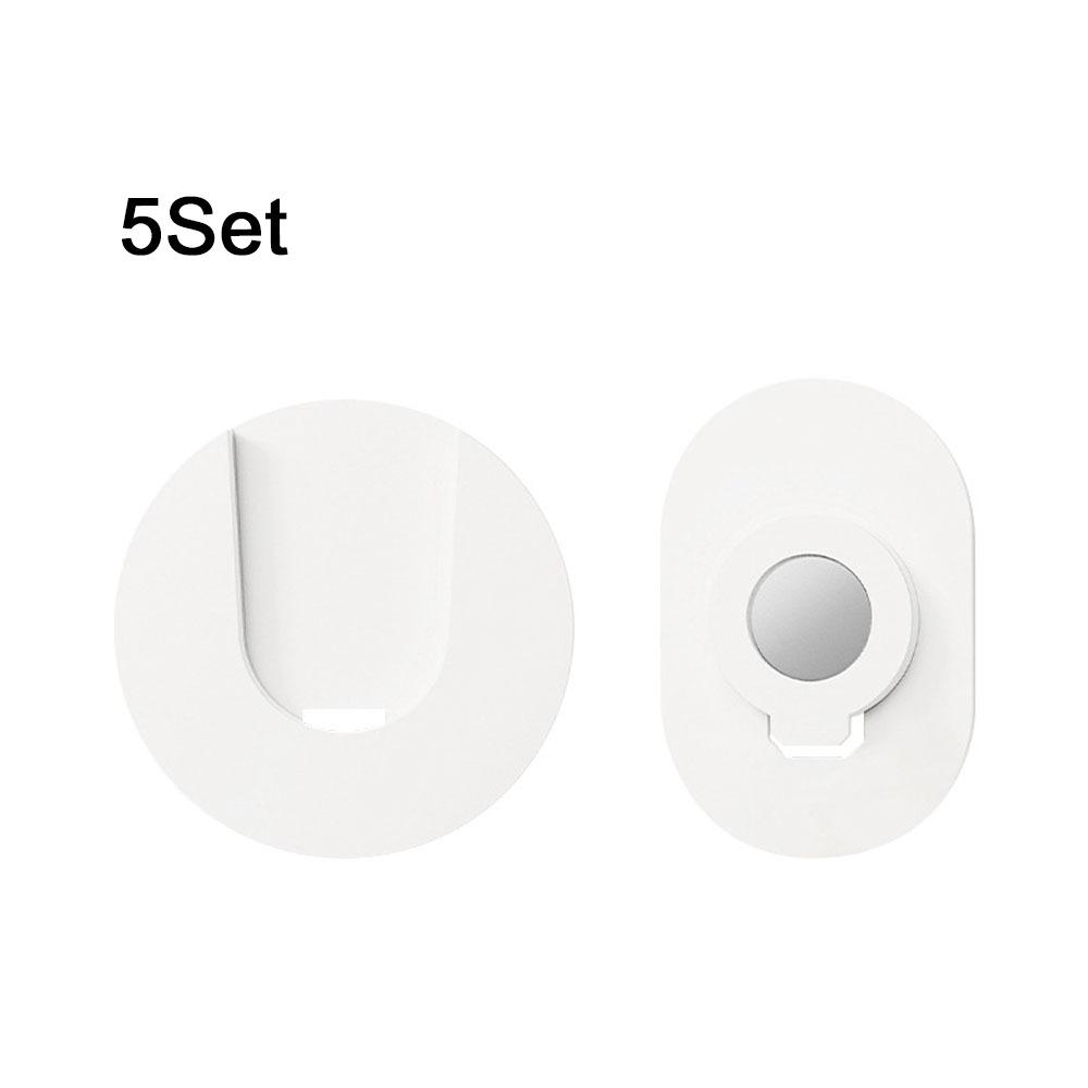 5 Set Punch Free Remote Control Magnetic Sticker Plastic Strong Magnetic Hooks  Office