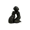 Creative Girl And Dog Statues Cute Canine Statues Crafts Nordic-Style Ornaments  Bedroom Decor