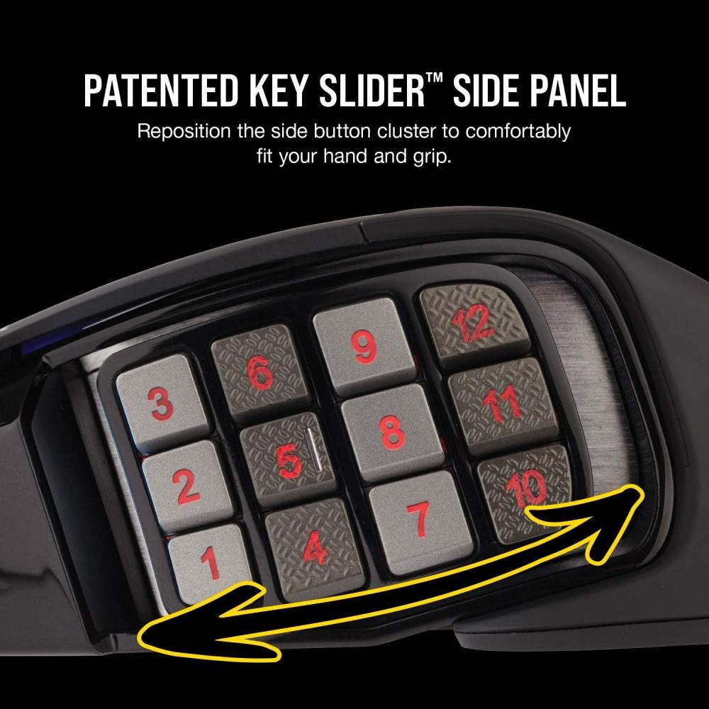 Corsair Wired Gaming Mouse 18 000 Dpi 17 Programmable Buttons Icue Support