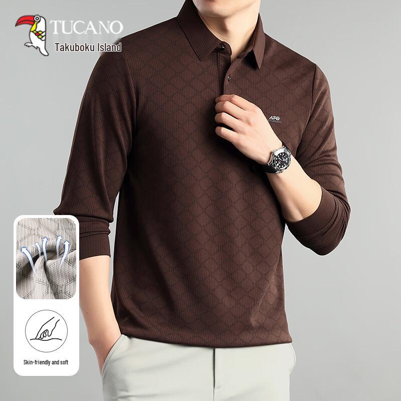 Tucano Men s Casual Long Sleeve Polo Shirt 110