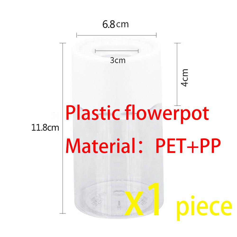 Mini hydroponický květináč Domácí váza Dekor Transparentní imitace skla Květináče bez půdy Květináč na zelené rostliny pro domácí dekoraci