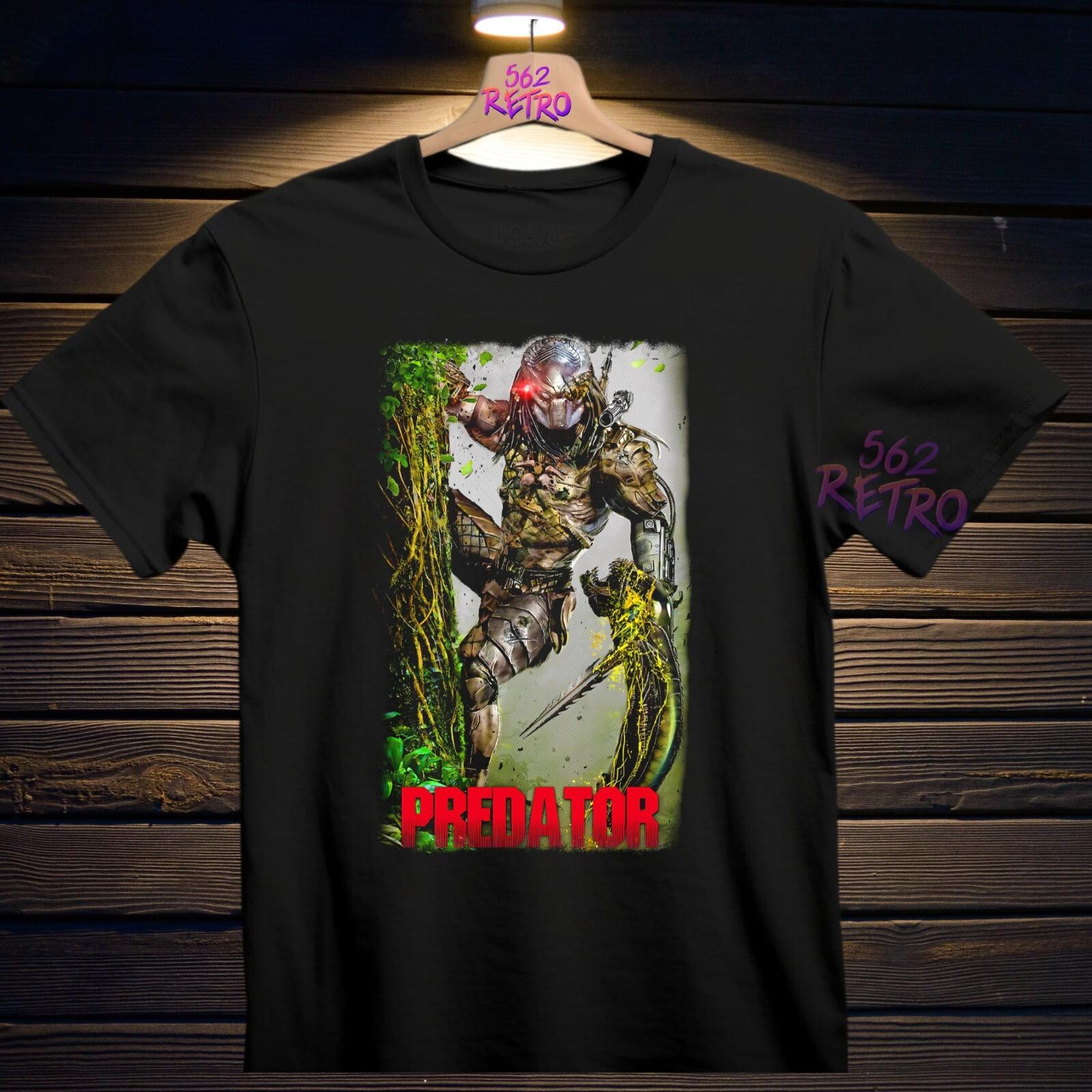 PREDATOR Movie T-Shirt Black S-3XL XXXXL