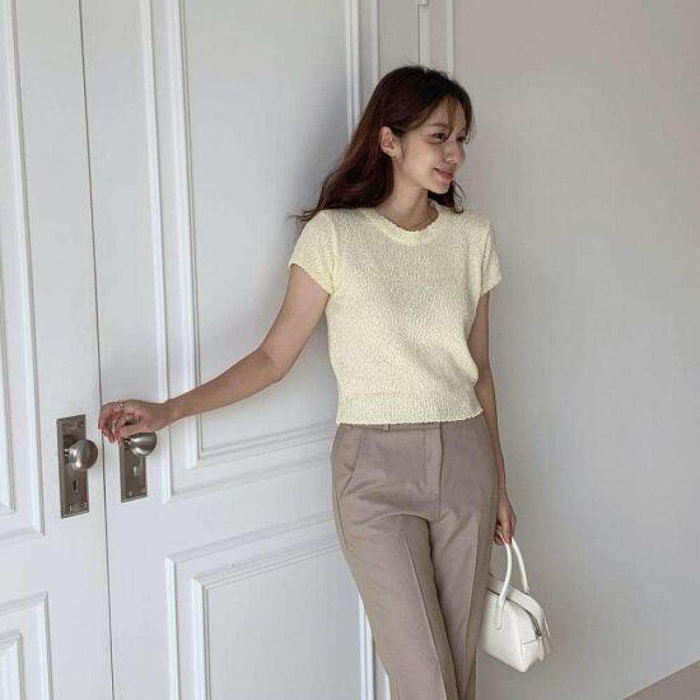 New ArrivalS Open Run Women S emboSSing PaTTern Crewneck T ShirT