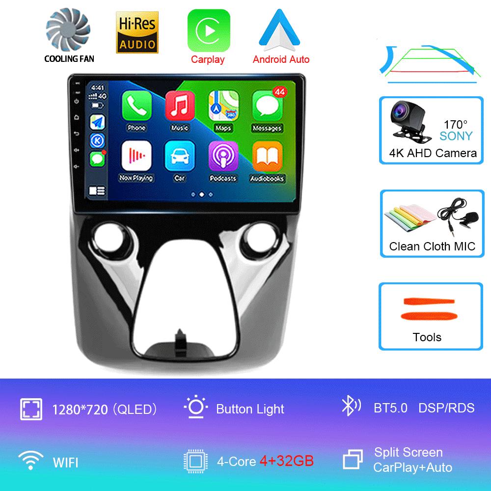 Android 14 Car Radio For Peugeot 108 For Toyota Aygo B40 2014-2021 Multimedia Video Player Navigation Stereo GPS 2din 2 Din DSP