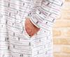 Eye Sleeper Soft and Smooth Knit Fabric with a Dog Long Front Sizes 32011 K's Pajamas, Print, 100% Cotton, Skin-Friendly, Sleeves, Opening,