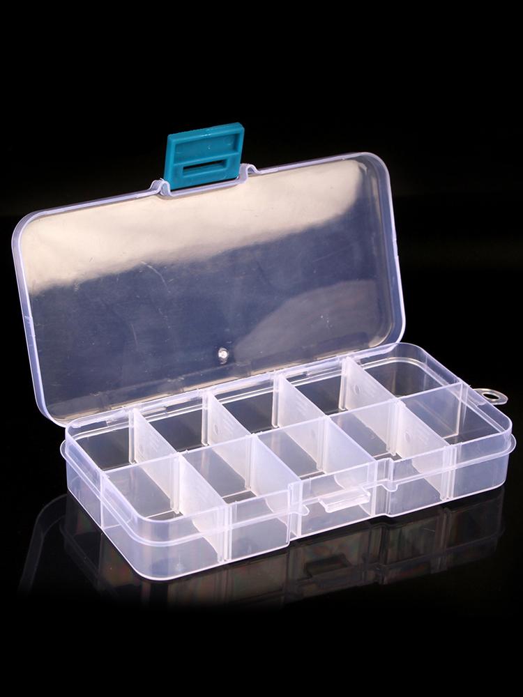 10/15/24 Grids Fishing Tackle Box Fishing Box Fishing Supplies Visible Fishing Tackle Box Clear Storage Organizer for Fishing