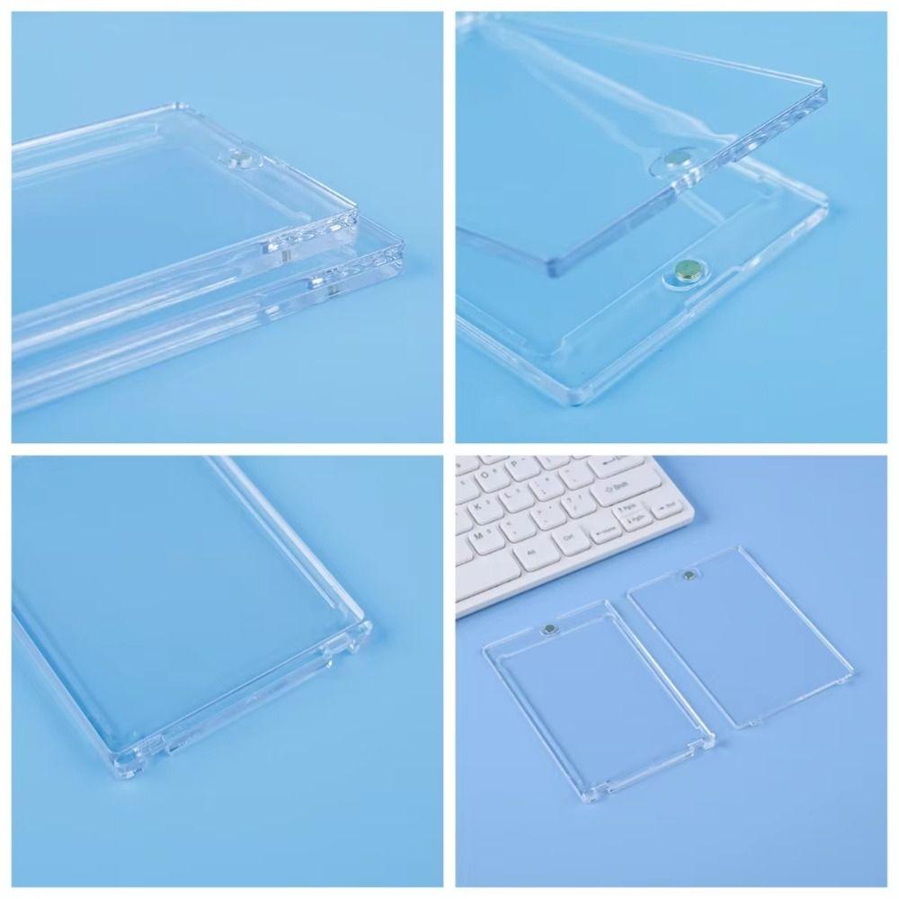 5Pcs 35PT Thickness Idol Photo Cards Protector Magnetic Game Card Storage Box  Game Cards Display