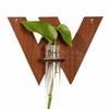Flower Holder Wooden Hydroponic Planter Shelf A-Z Alphabet Vase Wall Decoration Home Ornaments Retro Flower Pot Indoor Garden