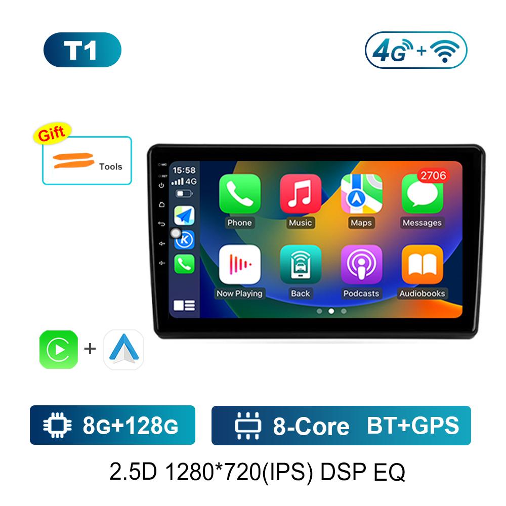 Car Video Multimedia Player Bluetooth Carplay for Hyundai Elantra 3 2003 - 2010 WiFi Android OS GPS Navi 2.5D Screen Auto Tools