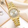 Ladies Watch Women'S Steel Belt Watch Business Light Luxury Fashion Waterproof Diamond Quartz Watch 0156