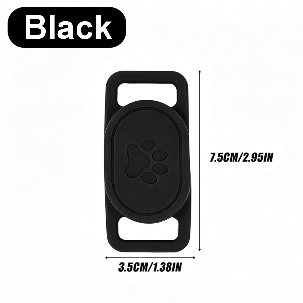 1pack Pet Dog Collar Holder Waterproof Silicone for Xiaomi Tag Protector Case Lightweight for Xiaomi Tag Case for Pet Cat Collar чёрный