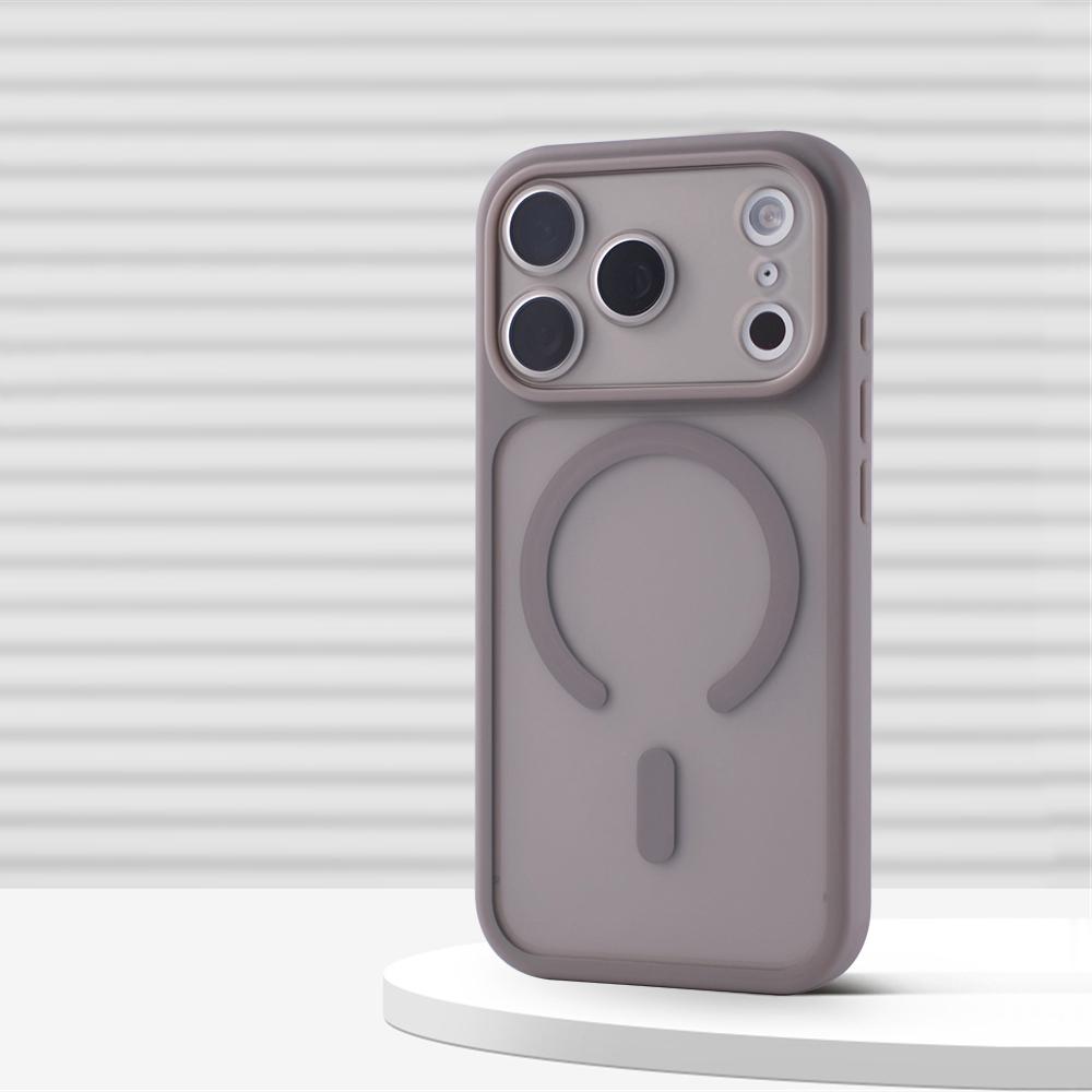Luxury 2 in 1 Detachable Lens Protect Magnetic Case for iPhone 17 Pro Max 16 15 14 13 MagSafe Matte Translucent Shockproof Cover