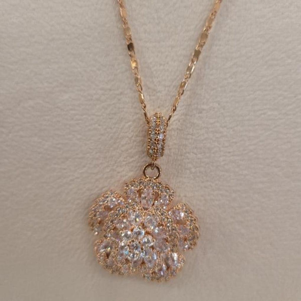 Atria Snowflake Rose N Necklace JTONEFR0031PKF