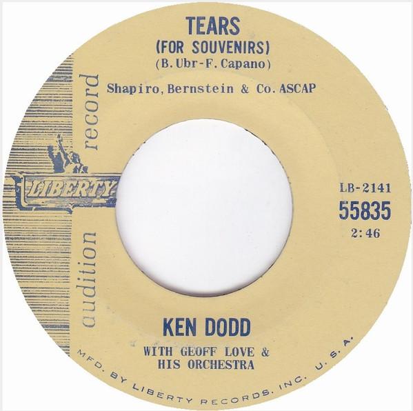

7-дюймовая пластинка KEN DODD Tears For Souvenirs 55835 Liberty 1965 US Pop Б/у