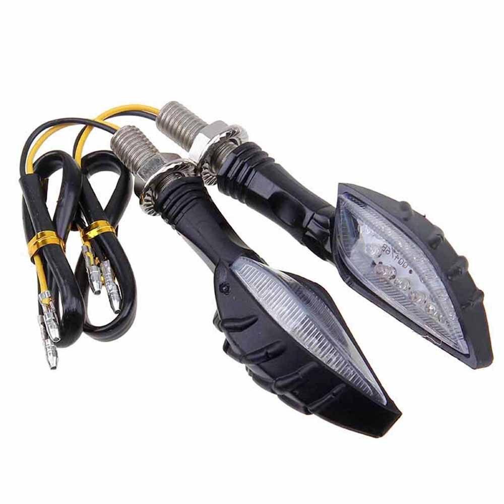1 Pair Motorcycle Turn Signals Light LED Tail Lights Indicators for Motorbike Tail Light Custom For 10MM Moto Model
