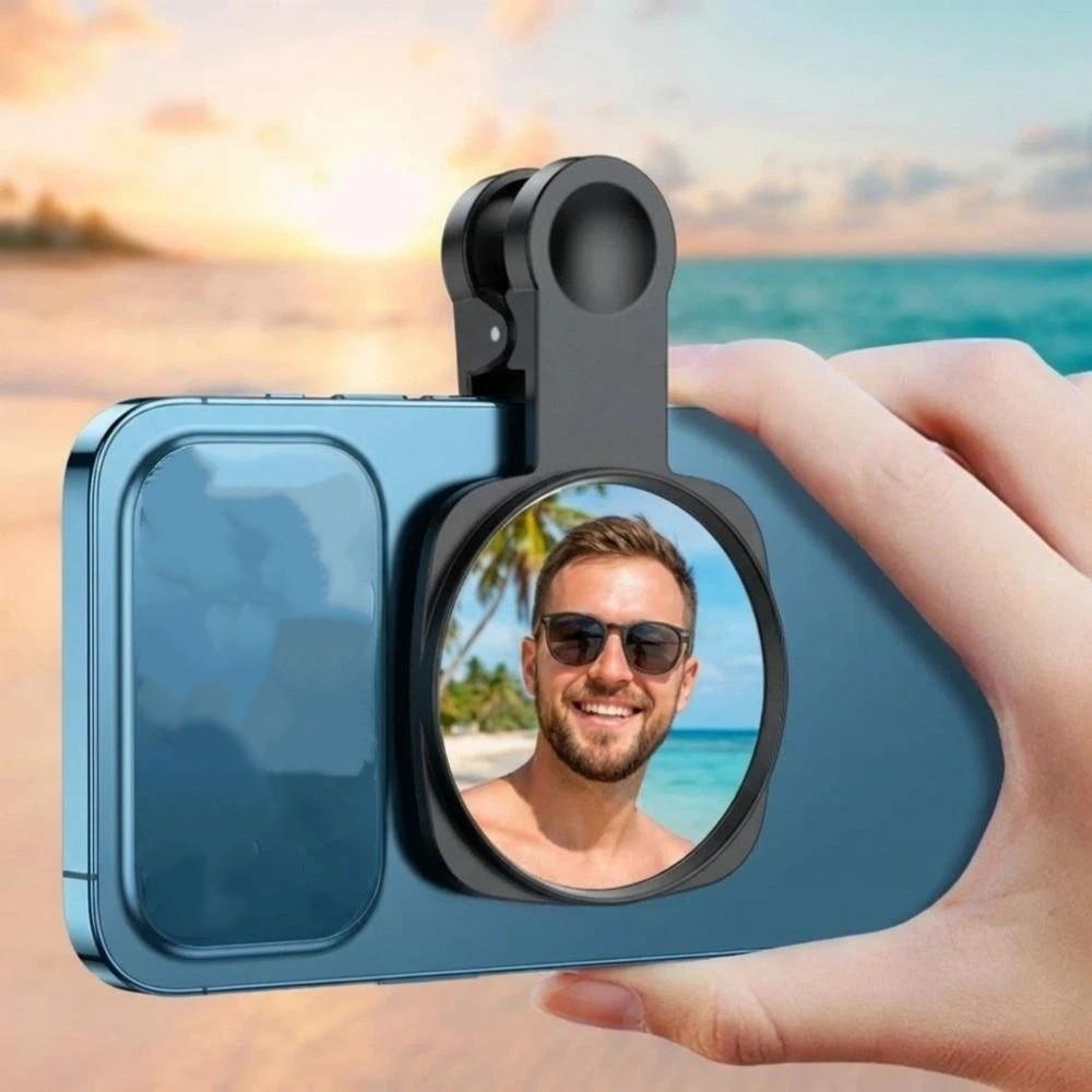 HD Lens Selfie Reflector Mirrors Portable Office Desk Mirror  Live Streaming
