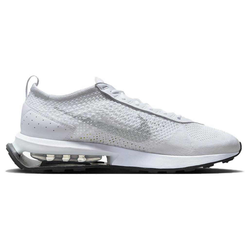 Nike Air Max Flyknit Racer Next Nature Pure Platinum Men Sneakers White Black FJ4002-100