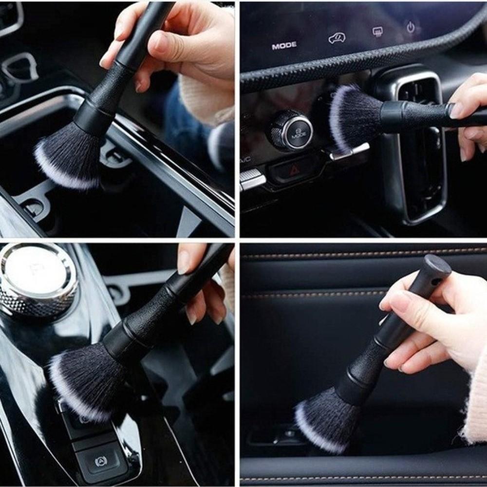 3/4/5/8pcs Vent Clean Car Cleaning Brush Artificial Bristles Bristle Brush  Dashboard