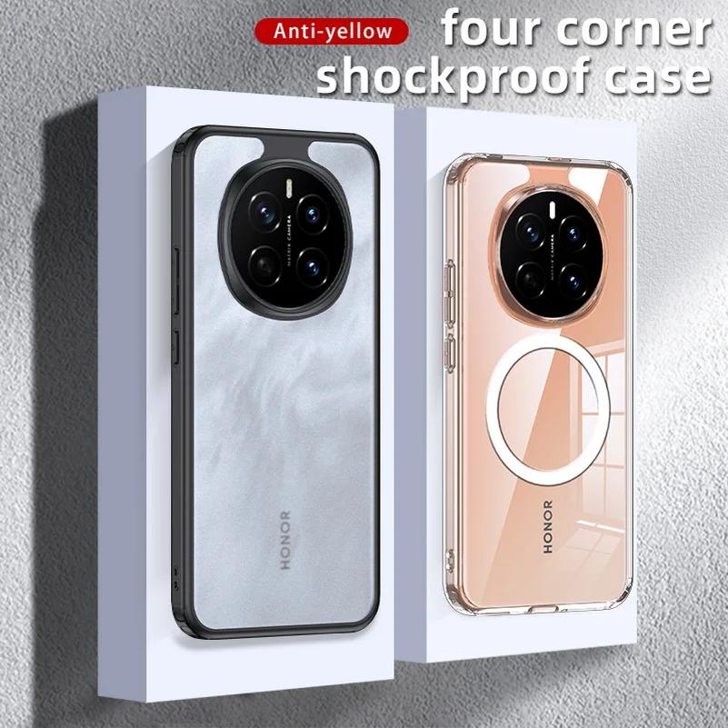 Custodia per Honor Magic 7 Pro, Magic7 6pro, con ricarica wireless magnetica Magsafe, cover posteriore in acrilico opaco per telefono, per Honor 300 Pro, 200 Bumper