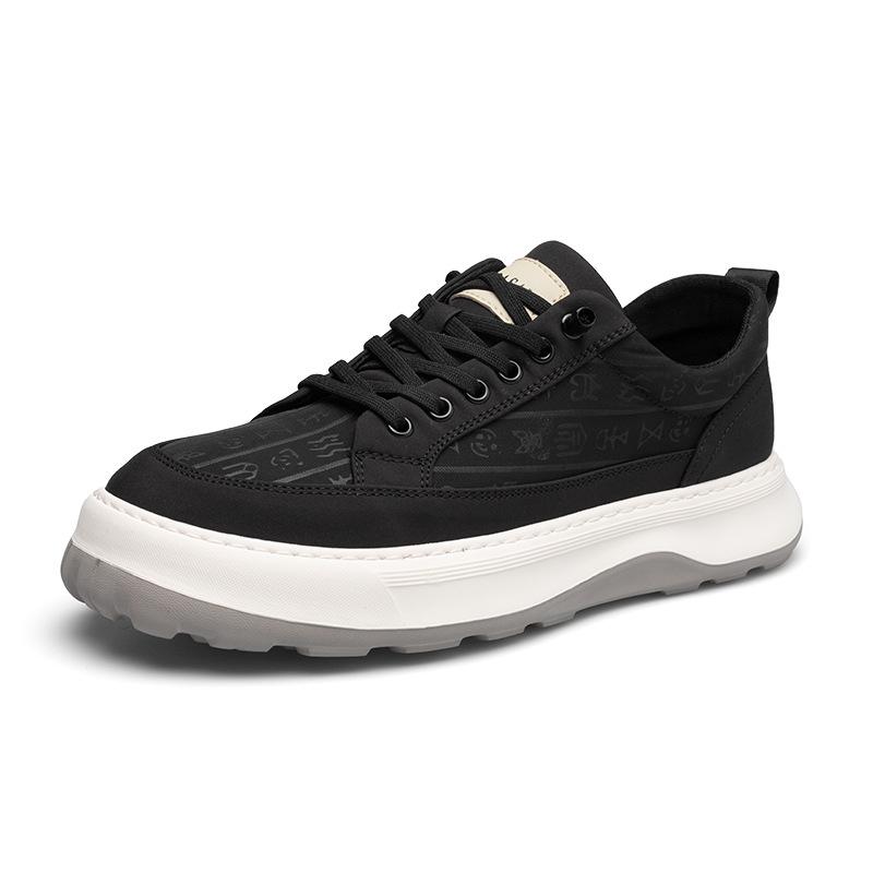 2025 direct supply cloth shoes men's spring new breathable comfortable versatile casual shoes fashion trend platform shoes