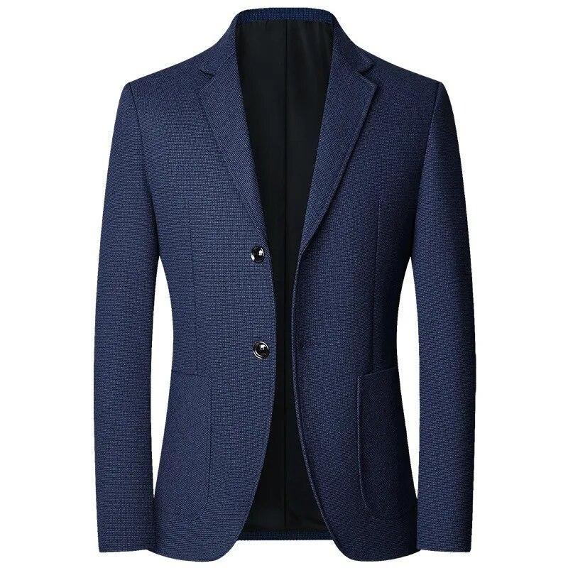 Mens Elegant Leisure Casual Blazers Autumn Fashion Jackets Business Man Blazers Plus Size
