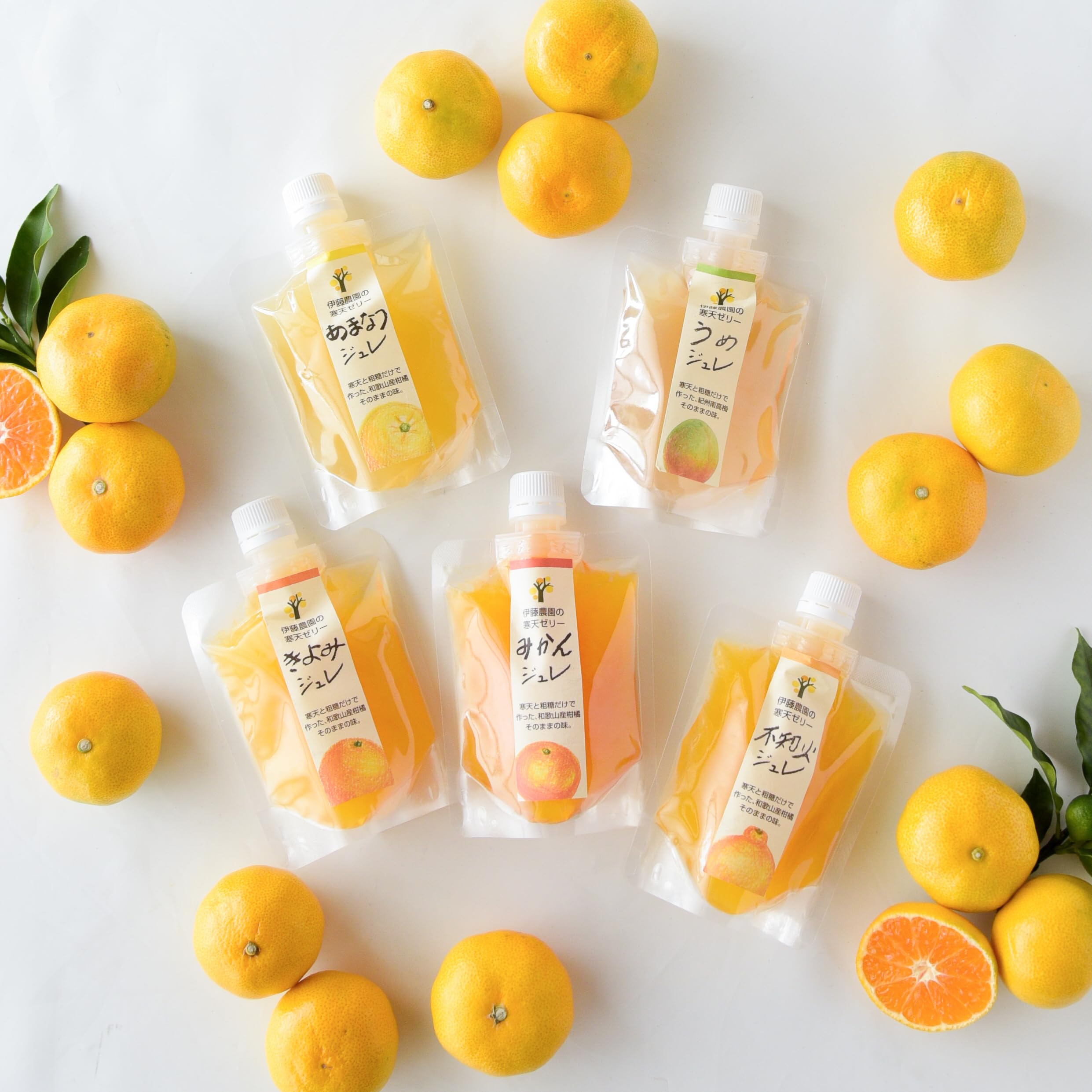 

Ito Farm Gift Agar 150g x 5 Mandarin Orange Jelly Orange Jelly Pouch No Chemical Additives Jelly, Packs, Assortment, Sweets, Type,