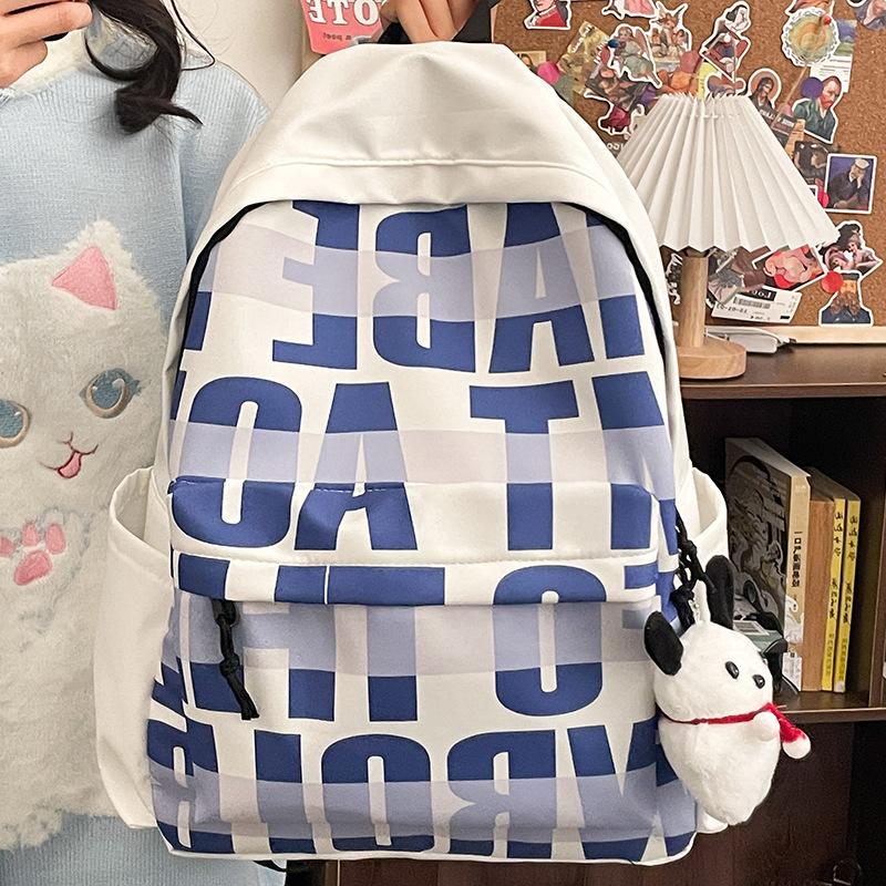 Schoolbag1011 new American backpack girl student niche original printed backpack trendy men's and women's backpack